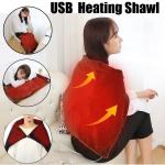 Wearable Electric Heated Clothes Shawl USB Charging 50degrees Plush Material ODM for sale