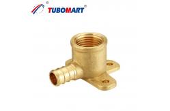 China Brass Crimp Pipe Fittings Pex Pipe Connectors For Water Supply Systems supplier