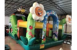 China Inflatable Fun City Insects Theme Obstacle Course Bouncy Castle Combo supplier