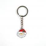 Christmas Themed Soft Enamel Keychain Festive Santa Designs for Holiday Cheer for sale