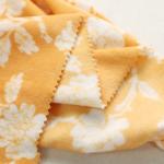 Flower Pattern Printed Super Soft Fabric 280gsm Double Side Polyester for sale