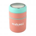 Metal Bento Lunch Box 316 Stainless Steel 710ml Double - Layer Soup Thermos for sale