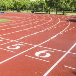 13mm Thickness Eco Sports Flooring Shock Absorption Synthetic Running Track for sale