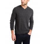 Plain Type Men'S Knit Cashmere Sweater / Knit Pullover Sweater OEM 12GG Gauge for sale