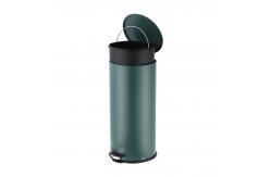 China Durable Foot Pedal Garbage Bins Round Kitchen Trash Dustbins supplier