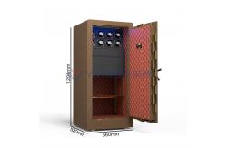China Double Alarm Solid Steel Jewelry Watch Winder Safes With 7 Open Ways supplier