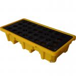 Double 200L PE Oil Plastic Spill Pallets Spill Containment Platform
