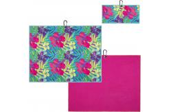 China GRS Printed Microfiber Soft Golf Towel With Custom Logo Waffle Towel supplier