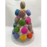 APET Blister 5 Tier Macaron Stand Laduree Macaron Display Tower for sale