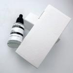 Custom Logo Branded Cosmetic Paper Packaging Box For Essential Oils Candle Perfume And Skincare Products Hot Stamping Silver Stamping Embossing for sale