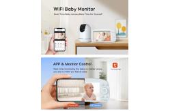 China Tuya Smart 1080P Baby Monitor with 5.5inch Screen and 5000mAh Battery supplier