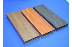 China 60 - 80U Wood Grain Aluminium Profile , Aluminum Window And Door Frame Profile supplier