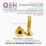 QBH Yellow Zinc Plated YZP Socket Notch CKS Countersunk Head Self Drilling Screws for sale