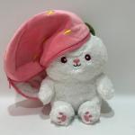25CM 10 Pink& White Easter Plush Toy Bunny Rabbit Stuffed Animal in Strawberry for sale
