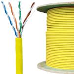 LSZH UTP CAT6A Cable AXT PASSED CPR B2ca Ethernet Cable 23AWG 500MHz 1000Ft for sale