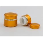 Aluminium  Glass Cosmetic Jars Containers 15ml 20ml 50ml Gold Color for sale