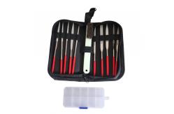 China Electroplated Metal File Set For Metal Glass Stone Rough Carving supplier