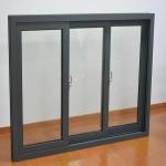 Single Glass 6063-T5 Aluminum Sliding Glass Window High Security With Fiberglass Net