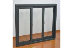 China Single Glass 6063-T5 Aluminum Sliding Glass Window High Security With Fiberglass Net supplier