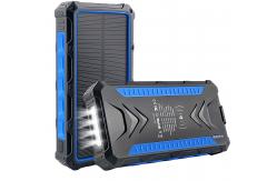 China 30000mAh Solar Charger Power Bank 36000mah Solar Power Bank 133.2W Wireless Charging supplier