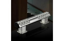 China Stylish Stainless Steel Handrails with Crystal Accents for Glass Railings supplier
