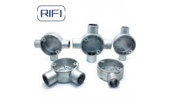 China Rifi 3 Way Malleable Iron 20mm 25mm Hot Dipped Galvanised Junction Box supplier