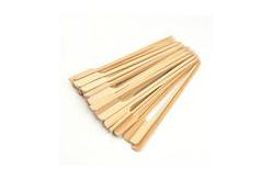 China OEM Disposable Bamboo Paddle Skewer Sticks For Fruit Meat Vegetables supplier