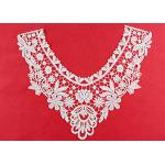 OEM Floral Guipure Lace Collar Applique With Heavy Embroidery By OEKO TEX 100 for sale