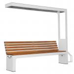 Waterproof Smart Powered Bench Outdoor Solar Advertising Bench With Digital Screen for sale