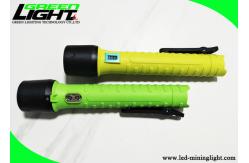 China IP68 Explosion Proof Flashlight CREE 5W 6.4Ah Rechargeable Torch Light supplier