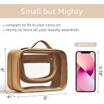 Lightweight Waterproof 2 Layer Travel Toiletry Bag Clear Makeup Bag With Zipper for sale