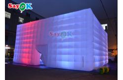 China PVC Automatic Inflatable Lawn Tent  10x10x5m Inflatable Led Party Tent supplier