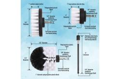 China Polypropylene Soft 2in Bristle Drill Brush Set With One Extension Rob supplier