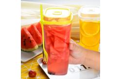 China Frosted 32oz Disposable Bubble Tea Cups With Lids Square Hard Plastic Cups supplier