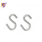 Electroplating Heavy Duty SS302 Metal S Clips Double Hanging Hook Wire Formed for sale