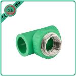 Polypropylene PPR Female Threaded Tee 16 - 32 MM Size Corrosion Resistant for sale