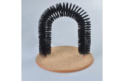 China Arch Bristle Ring Pet Cleaning Brush Self Grooming For Controlling Shedding supplier