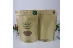 China Eco-friendly Customized Paper Bags With Resealable Zipper And Window supplier