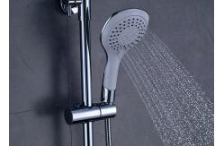 China Chrome Finished Brass Bathroom Shower Set ROVATE Adjustable Handheld Shower supplier