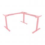 3 Legs L Shape Height Adjustable Metal Office Desk With Motors