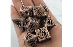 China Back To Metal Dice Set Kusalukono Multi Facial COC DND RPG Dice supplier