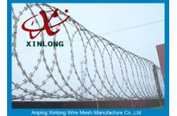 China Modern Security Barbed Wire Fence , Stainless Steel Razor Wire supplier
