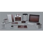 Durable  Hotel Amenity Supplies PU Leather Fine Wood For Luxury Guestroom for sale