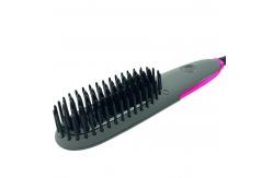 China Anti Scald  PTC Heating Electric Hair Brush Dual Voltage Anion Straightener Comb For Women supplier
