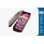 High End Flower Bouquet Delivery Boxes / Fashionable Cardboard Rose Boxes for sale