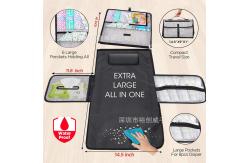 China Waterproof Baby Changing Pad Diaper Bag Geometric Pattern Portable Changing Pad supplier