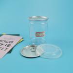 Transparent 211# 65mm 280ml 20g Plastic PET Food Jars for sale