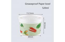 China Flexo Printing Greaseproof Disposable Paper Bowl For Soup supplier