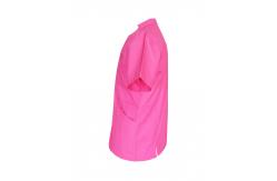China 150 GSM Lapel Medical Uniform Scrubs With White Zipper And Pricess Seam supplier