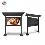 Anti - Thunder 75In Outdoor LCD Digital Signage With Canopy Full Color High Resolution for sale